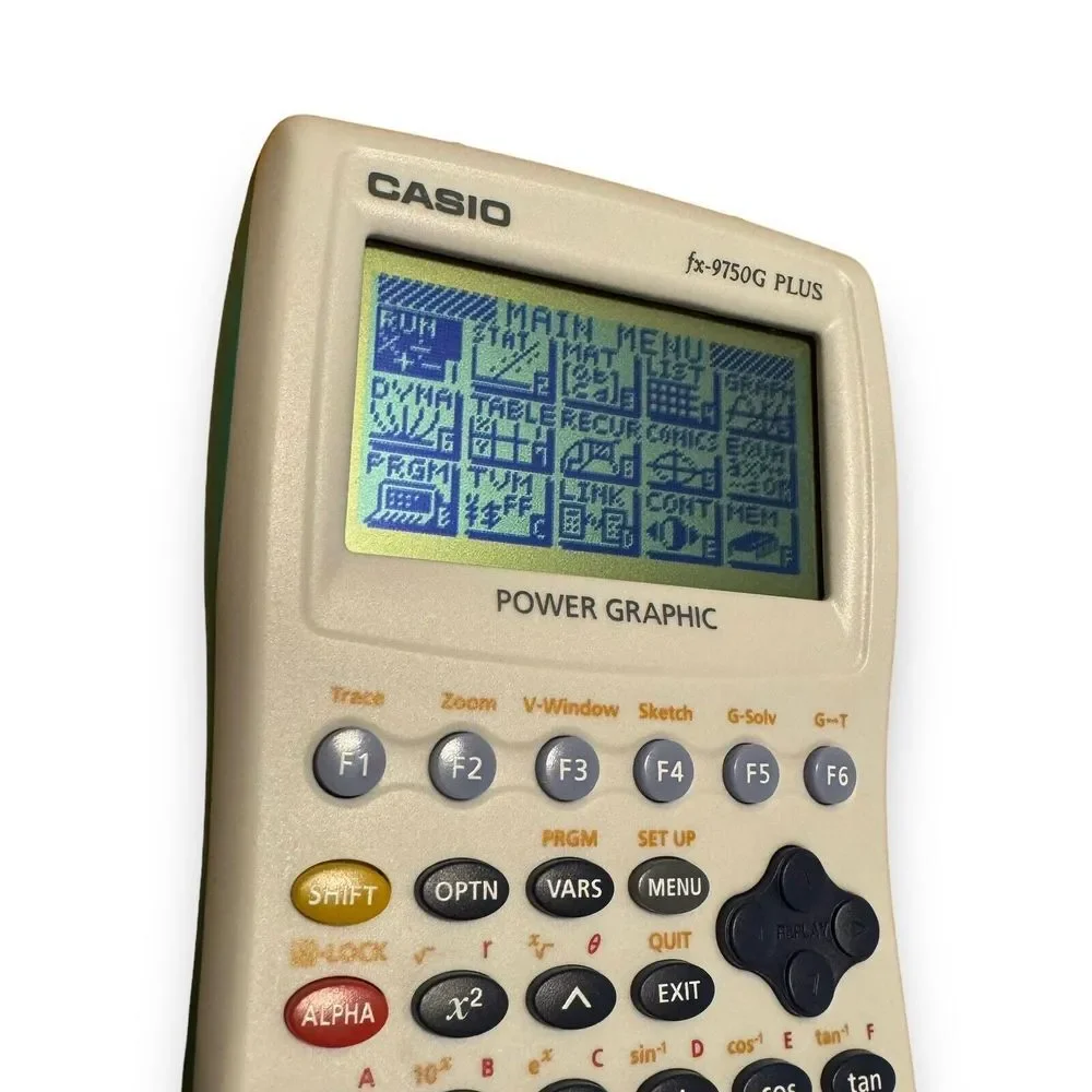 Casio fx-9750G Plus Graphing‎ Calculator Scientific Aqua Green Case Cover EUC